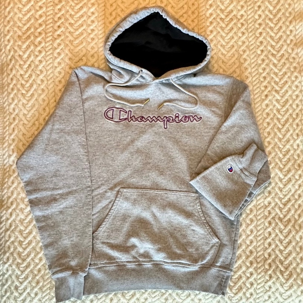 Men's Champion Hoodie sweatshirt, grey - size S